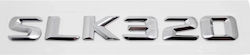 Αυτοκόλλητο Σήμα Λογότυπο Slk 320 200mm X 24mm Χρώμιο 1 Τεμάχιο Zemb-mb-14