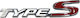 Car Sticker Emblem Logo Type S 150mm X 30mm White 1 Piece Zemb-honda-03