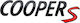 Αυτοκόλλητο Σήμα Λογότυπο Cooper S 160mm X 33mm Μαύρο 1 Τεμάχιο Zemb-mini-04