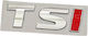 Car Sticker Emblem Logo Tsi 15mm X 50mm Red 1 Piece Zemb-vw-59