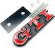 Σήμα Μάσκας Λογότυπο Vw Gti Κόκκινο 92mm X 26mm 1 Τεμάχιο Zemb-vw-17