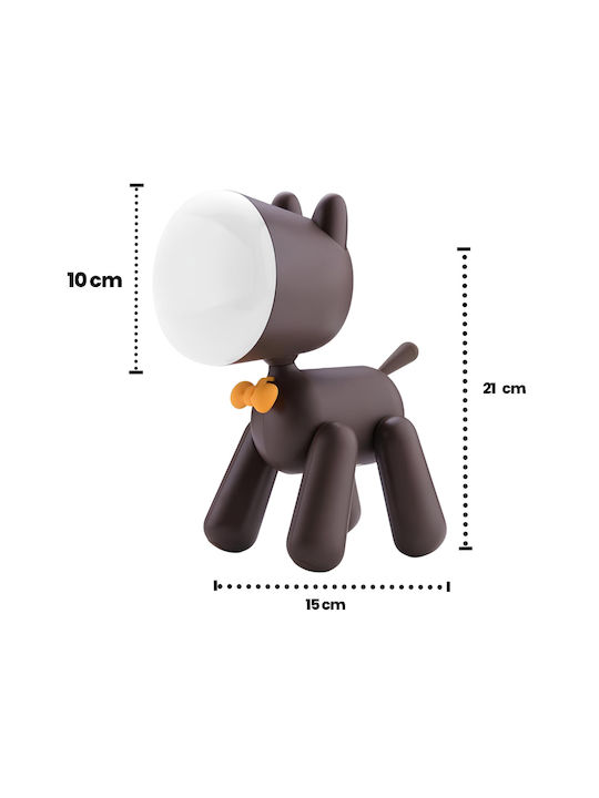 Techkidz Children's Nightlight Dog Art Model Brown