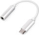 Partel Usb-C Männlich Zu 3.5mm Weiblich Audio Konverter Silber
