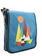 Damentasche Schultertasche Blau