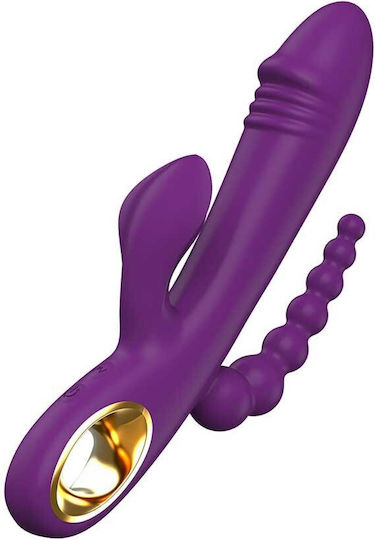 ToyJoy Designer Edition Triple Vibrator Iepurele Violet