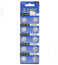 TianQiu Alkaline Watch Batteries LR44 Pack of 10
