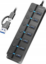 LogiLink USB-Hub 7 Anschlüsse (USB-A) LogiLink USB-Hub 7 Anschlüsse (USB-A)