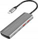 LogiLink Hub 5 Θυρών USB 3.2 με σύνδεση USB-C Γκρι