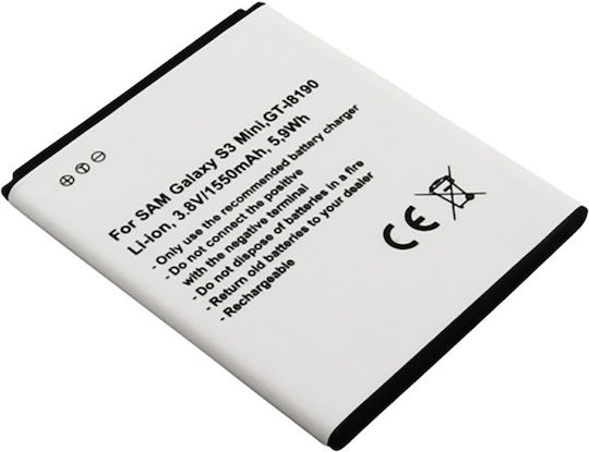 Avizar 3.8v 1550mah Battery Nfc Compatible Samsung Galaxy S3 Mini White