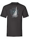 Segel Sommer T-Shirt Schwarz