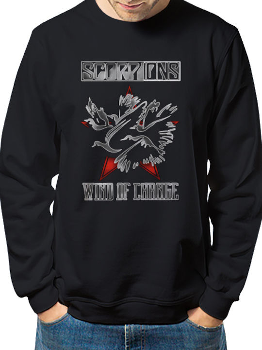 Klassisches Sweatshirt Scorpions Wind Change Schwarz