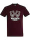 T-shirt Unisex " Wakanda Forever Marvel Black Panther " Burgundy