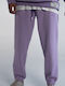 Pantaloni de trening cu Elastic Violet