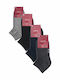 Dundar Damen Einfarbige Socken BLACK/GREY/ANTHRACITE/BLUE 4Pack