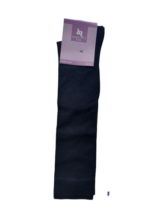 Douros Socks Douros 855 Women's Solid Color Socks Blue