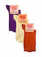 Dundar Damen Gemusterte Socken TERRACOTTA / YELLOW / PURPLE 3Pack
