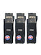 Ampo Socks Herren Einfarbige Socken BLACK 3Pack