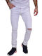 Men's Jeans Pants with Slim Fit White
