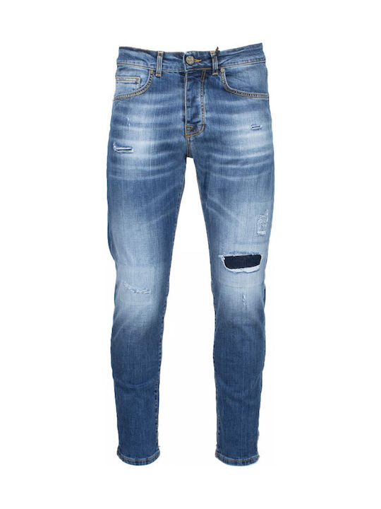 Zu Elements Men's Jeans Pants with Slim Fit Blue, Light Blue ZU0621