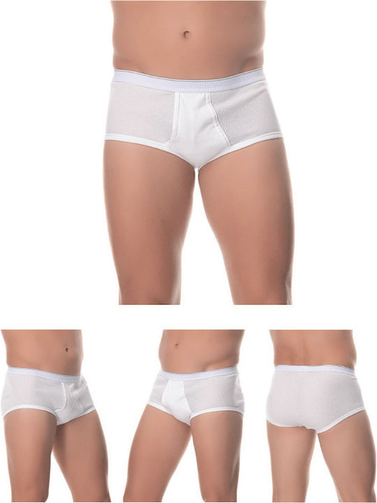 Lido Underwear 100% Men's Slips White 4Pack