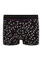 Men's Boxer Black with Patterns
