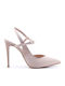 Beige Heels with Strap Women's