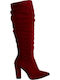 Damenstiefel Burgundisch