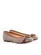 Damen Ballerinas Mehrfarbig Leder