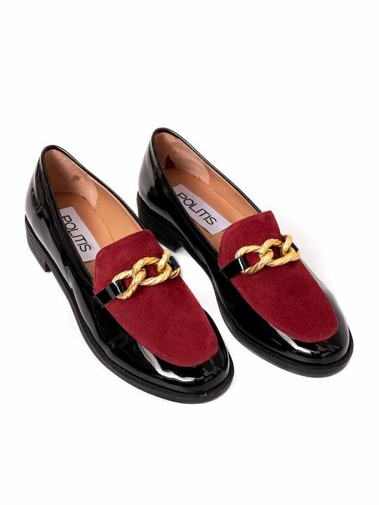 Politis shoes Δερμάτινα Γυναικεία Loafers σε Μπ...