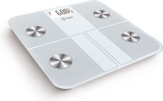 AMILA Fitbody 4R Smart Ζυγαριά με Λιπομετρητή & Bluetooth Λευκή