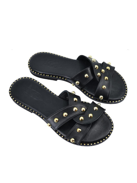 Sandale Casual Damă din Piele Negru
