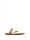 Flach Mules in Beige Farbe