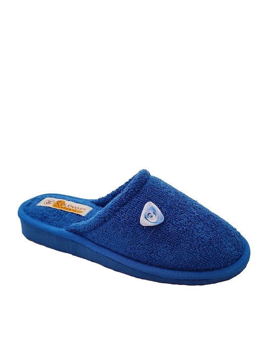 Kolovos Terry Damen Hausschuhe Blau