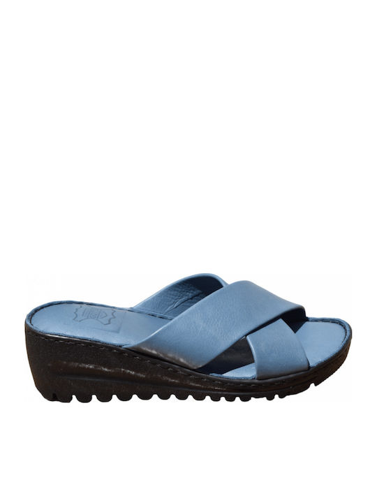 Damenplattformen Blau