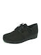 Leder Damen Oxfords in Schwarz Farbe