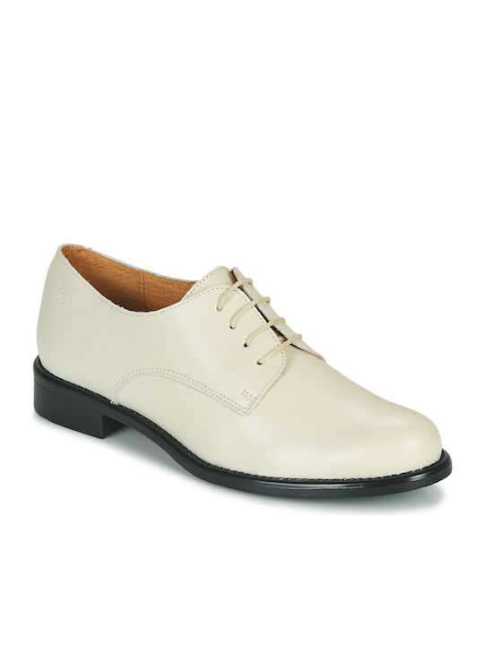 Betty London Women's Leather Oxford Shoes Beige 203040-CO22026RD