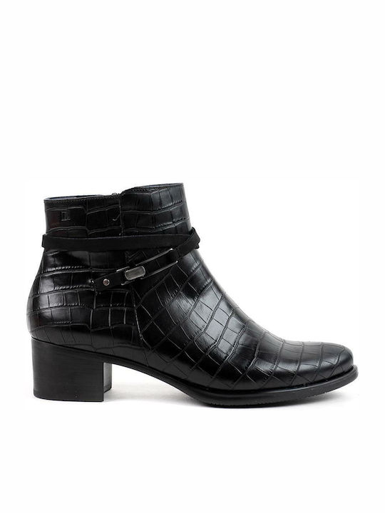 Dorking Leather Women's Ankle Boots Black