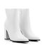 Women's Ankle Boots with High Heel White