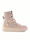 Leather Women's Ankle Boots Pink