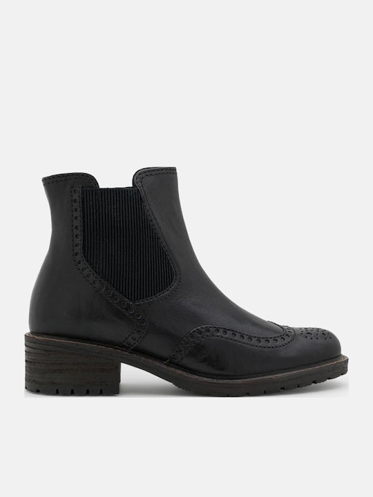 Ghete dama de piele Negru