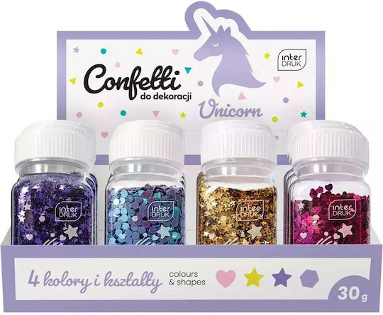 Decorațiune Confetti 30g Unicorn 12 Bucăți