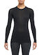 Thermowave Merino Warm Γυναικεία Ισοθερμική Μακρυμάνικη Μπλούζα Μαύρη