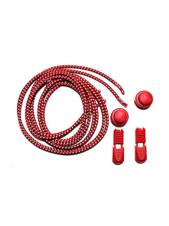 Elastic Shoelace Clip 1.20cm Red