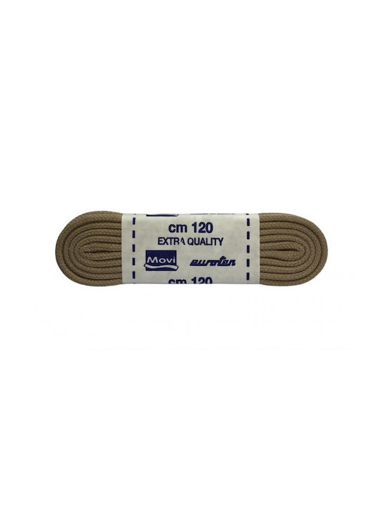 Movi Cotton Thick Round Beige Shoelaces 120cm