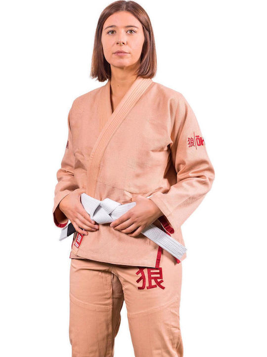 Okami Γυναικεία Στολή Brazilian Jiu Jitsu Μπεζ