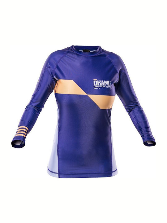 Okami Ladies Rashguard Competition Basic #1 Γυναικεία Μακρυμάνικη Μπλούζα ORS106 για Jiu-Jitsu Μπλε