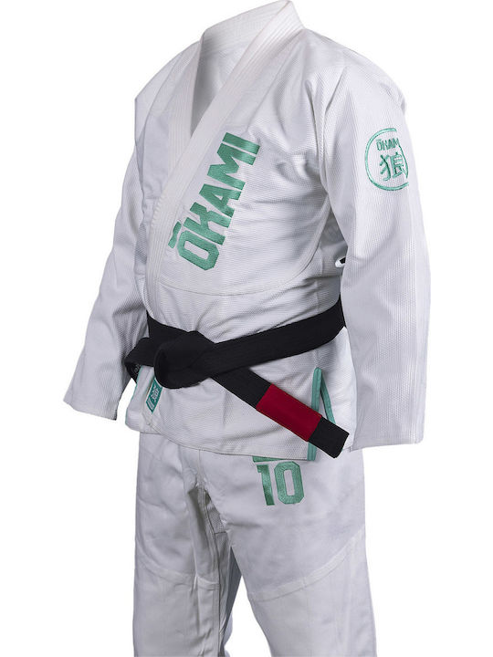 Okami Ανδρική Στολή Brazilian Jiu Jitsu Λευκή