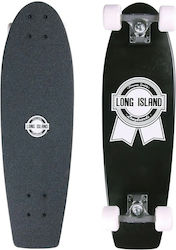 Long Island Longboards 7.5" Complete Longboard Μαύρο