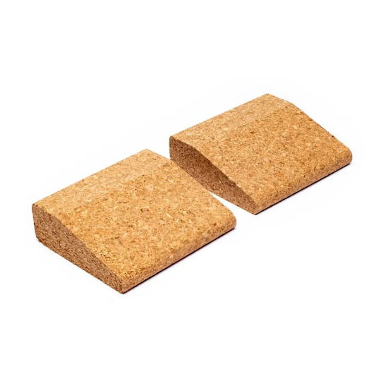 Σετ 2 Μίνι Σφήνες Γιόγκα Φελλό Small Wedge Yoga Blocks Cork