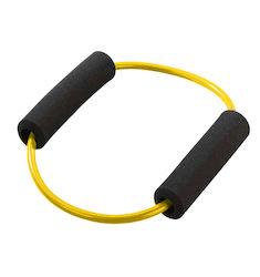 Trendy Sport Resistance Band Gymtube / Tubing Loop Light with Handles Yellow